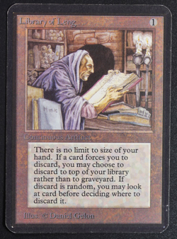 Library of Leng MTG Card ALPHA Magic: the Gathering 1993 - Image 1