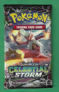 Pokemon "Celestial Storm" 10-Card Sealed Booster Pack - Image 1