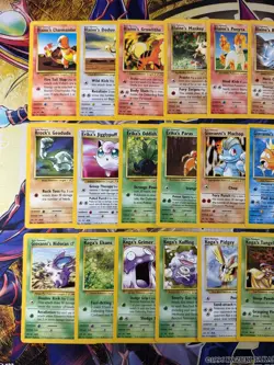 Pokemon Gym Challenge 16/21 Rare, Complete 91/91 Uncommon & Common Set Unl NM - Image 2