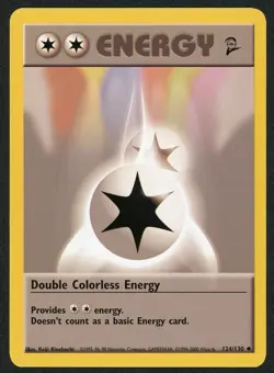 Pokemon Base Set 2 Double Colorless Energy 124/130 - Image 1