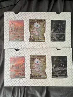 Pokemon TCG 151 Lot x2,Promo Set Mew Ex, Mewtwo, Metal Mew NEW Sealed B - Image 1