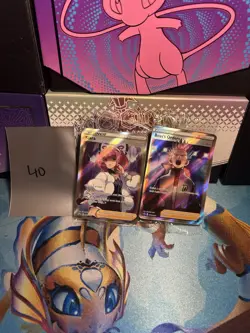 Pokemon SEALED Boss's Orders Cyrus SWSH251 + Klara SWSH302 Promo Full Art - Image 1
