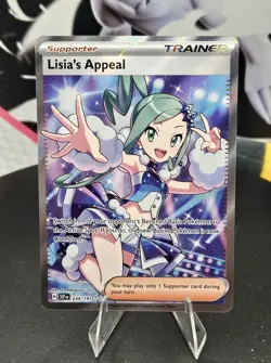 Lisia's Appeal 234/191 Sv08: Surging Sparks Holo Pokemon Free Shipping - Image 1
