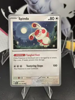 Spinda 151/182 SV04: Paradox Rift Regular - Pokemon - Free Shipping - NM - Image 1