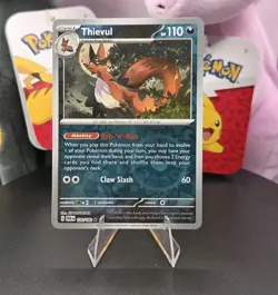 Thievul 120/182 Sv04: Paradox Rift Reverse Holo -Pokemon - NM - Free Shipping - Image 1