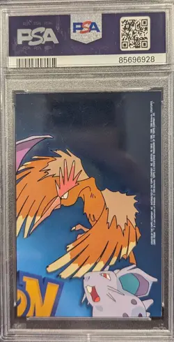 1999 Topps Pokemon TV Animation Professor Oak Series 1 - RBW Rainbow TV7 - PSA 8 - Image 2