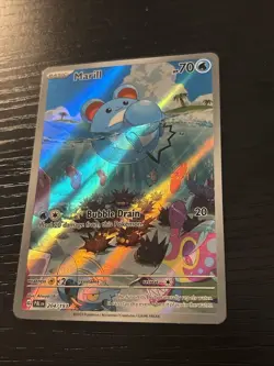 Pokemon TCG Marill 204/193 Sv02 Paldea Evolved Illustration Rare LP Condition - Image 1