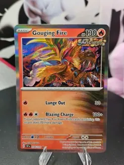 Gouging Fire 038/191 Sv08: Surging Sparks Holo Pokemon Free Shipping NM - Image 1