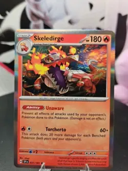 Skeledirge 031/191 Sv08: Surging Sparks Holo Pokemon Free Shipping NM - Image 1