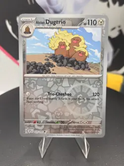 Alolan Dugtrio 123/191 Sv08: Surging Sparks Reverse Holo - Pokemon - NM - Image 1