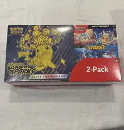 POKEMON -2-PACK TCG Scarlet & Violet Surging Sparks Booster Bundle (New Sealed) - Image 1