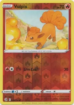 Vulpix - 028/264 - Reverse Holo - Pokemon TCG - LP - Fusion Strike - Image 1