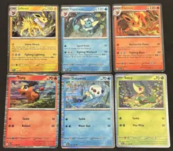 Jolteon Vaporeon Flareon Snivy Oshawott Tepig Pokemon TCG Cosmo Holo Promo Lot E - Image 1