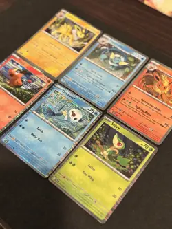 Jolteon Vaporeon Flareon Snivy Oshawott Tepig Pokemon TCG Cosmo Holo Promo Lot E - Image 2
