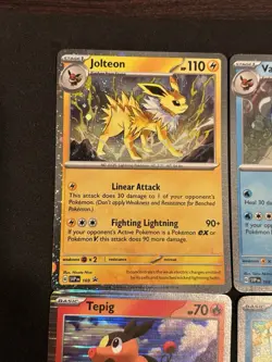 Jolteon Vaporeon Flareon Snivy Oshawott Tepig Pokemon TCG Cosmo Holo Promo Lot E - Image 3