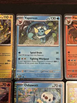 Jolteon Vaporeon Flareon Snivy Oshawott Tepig Pokemon TCG Cosmo Holo Promo Lot E - Image 4