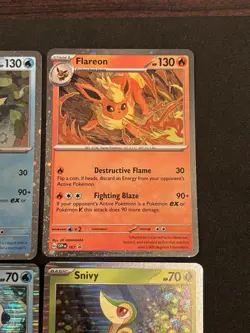 Jolteon Vaporeon Flareon Snivy Oshawott Tepig Pokemon TCG Cosmo Holo Promo Lot E - Image 5