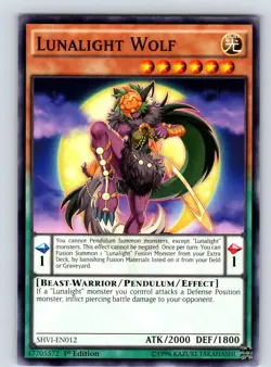 Lunalight Wolf Common 1st Edition SHVI-EN012 LP - Image 1