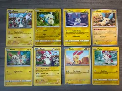 Minun Plusle Pokemon Card Collection Lot Of 8 With Reverse Holo - Image 1