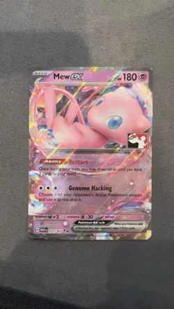 Mew EX Prize Pack 5 Mew 151/165 League Stamped Pokemon Card NM Condition - Image 1