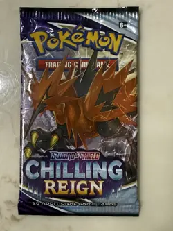 Pokemon Sword and Shield Chilling Reign Trading Card Booster Pack 820650808463 - Image 1