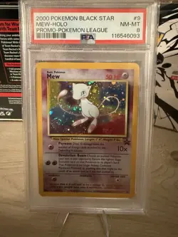 2000 Pokemon Mew Holo Black Star Promo Card PSA 8 NM-MT #9 - Image 1