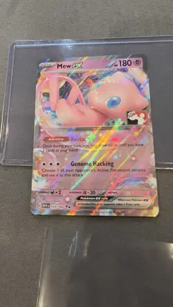 Mew EX Prize Pack 5 Mew 151/165 League Stamped Pokemon Card NM Condition - Image 1