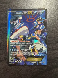 Team Aqua's Kyogre EX - 6/34 - Pokemon Double Crisis Full Art Card Pokemon Lp - Image 1