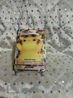 🔥Pikachu VMAX Gigantamax Metal Pokemon Card Gold Fan Art -Collectible Display🔥 - Image 3