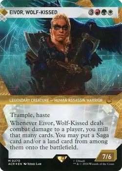 Eivor, Wolf-Kissed - Textured Foil Extended Art Showcase ACR NM MTG - Image 1