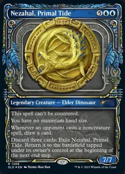 Nezahal, Primal Tide - Halo Foil Showcase SLD NM MTG - Image 1