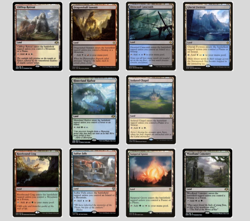 Full SET Check Lands MTG Dual Land - Magic the Gathering Commander MINT fresh - Image 1