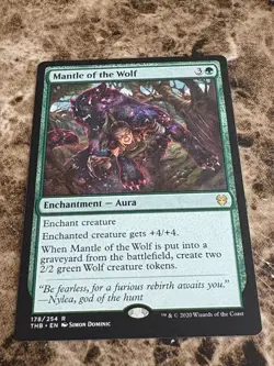 MANTLE OF THE WOLF Magic MTG Theros Beyond Death Foil - Image 1