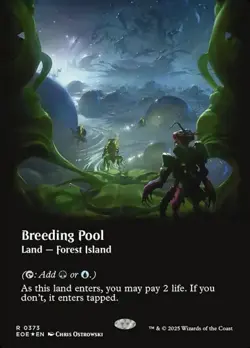 Breeding Pool - Galaxy Foil Extended Art Showcase EOE NM MTG - Image 1