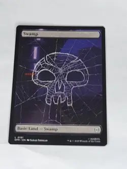 MTG Spiderman - Swamp - Basic Land - Borderless - SPG 191 - - Image 1