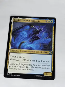 MTG Universes Beyond: Spider-man Wraith, Vicious Vigilante 0160 NM - Image 1