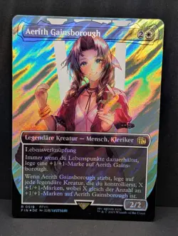 Aerith Gainsborough SURGE FOIL FFVII Final Fantasy 7 MTG Magic GERMAN NM - Image 1