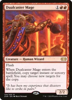 1 x FOIL Dualcaster Mage English NM MTG Magic Double Masters 2XM - Image 1