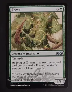 MTG Magic: The Gathering - Brawn - Ultimate Masters (NP) (SIGNED) (ARTIST PROOF) - Image 1