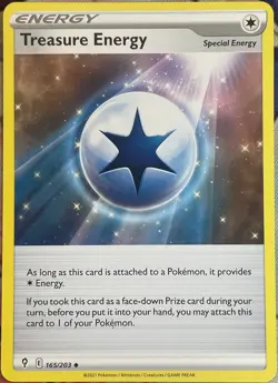 Treasure Energy - 165/203 - Evolving Skies Pokemon 2021 - Image 1