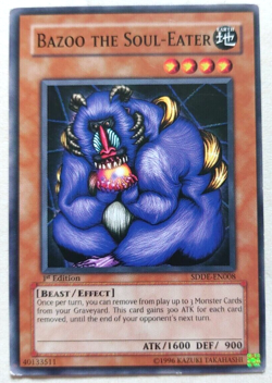 YuGiOh! - Bazoo the Soul-Eater - SDDE-EN008 - 1st Edition - Common - Image 1