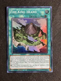 YuGiOh! - Fire King Island RA03-EN059 Super Rare 1st Edition Near Mint - Image 1