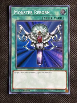 YuGiOh! - Monster Reborn RA03-EN052 Super Rare 1st Edition Near Mint - Image 1