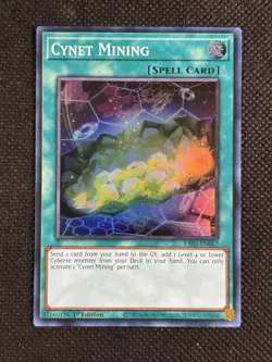 YuGiOh! - Cynet Mining RA03-EN067 Super Rare 1st Edition Near Mint - Image 1