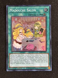 YuGiOh! - Madolche Salon RA03-EN069 Super Rare 1st Edition Near Mint - Image 1
