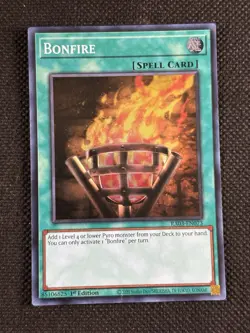 YuGiOh! - Bonfire RA03-EN073 Super Rare 1st Edition Near Mint - Image 1