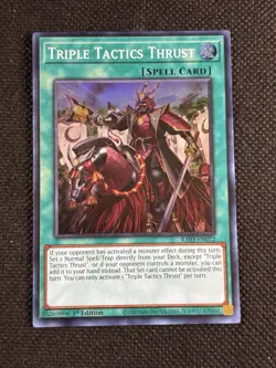 YuGiOh! - Triple Tactics Thrust RA03-EN072 Super Rare 1st Edition Near Mint - Image 1