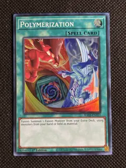 YuGiOh! - Polymerization RA03-EN051 Alt Art Super Rare 1st Edition Near Mint - Image 1