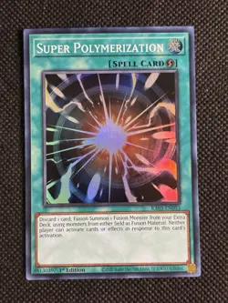 YuGiOh! - Super Polymerization RA03-EN053 Super Rare 1st Edition Near Mint - Image 1