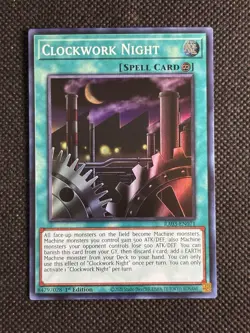 YuGiOh! - Clockwork Night RA03-EN071 Super Rare 1st Edition Near Mint - Image 1